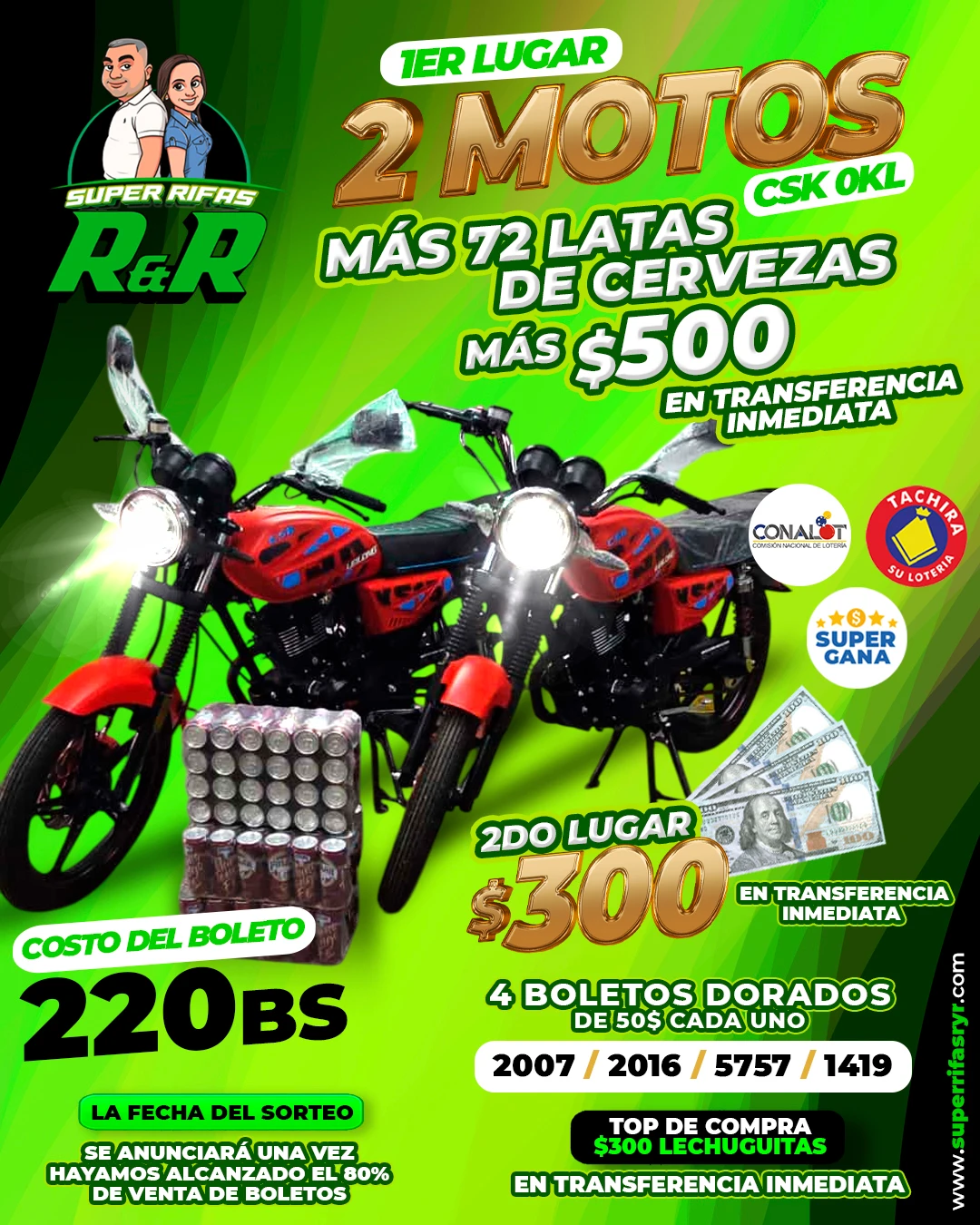 POST RR motos b - ¡Participa en el nuevo sorteo de Super Rifas R&R!